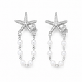Pendientes Marina Dorada™ Chapados en Oro | Perlas y Estrella de Mar