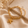 Pulsera Brisa Marina Chapada en Oro