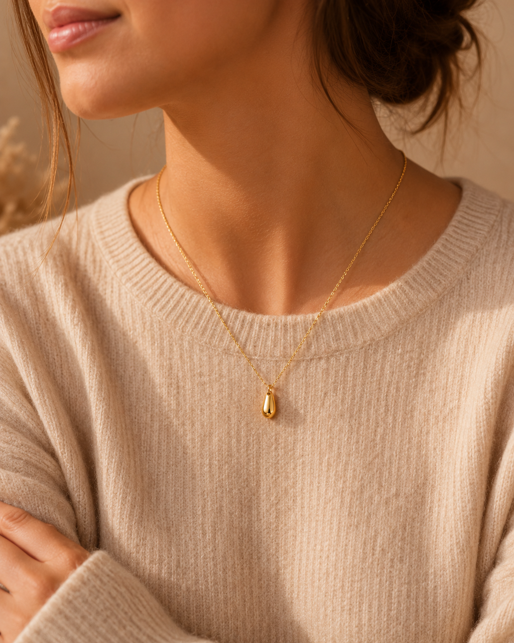 Collar Gota Éclat – Chapado en Oro