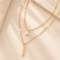 Collar Lumière Duo · Chapado En Oro