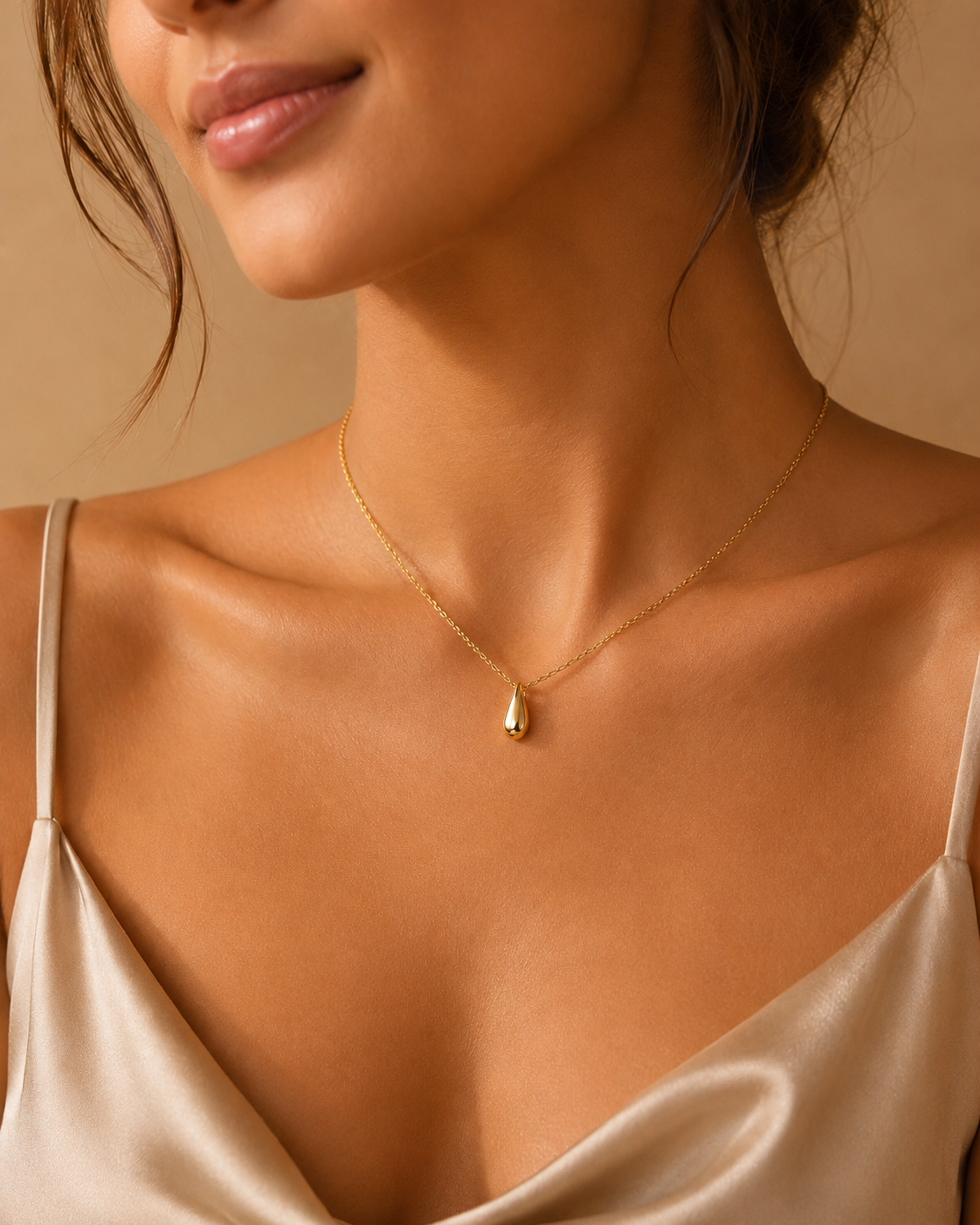 Collar Gota Éclat – Chapado en Oro