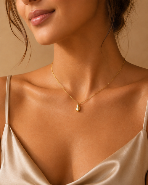 Collar Gota Éclat – Chapado en Oro