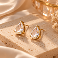 Pendientes Éclat Gota – Acero Inoxidable y Oro 18K