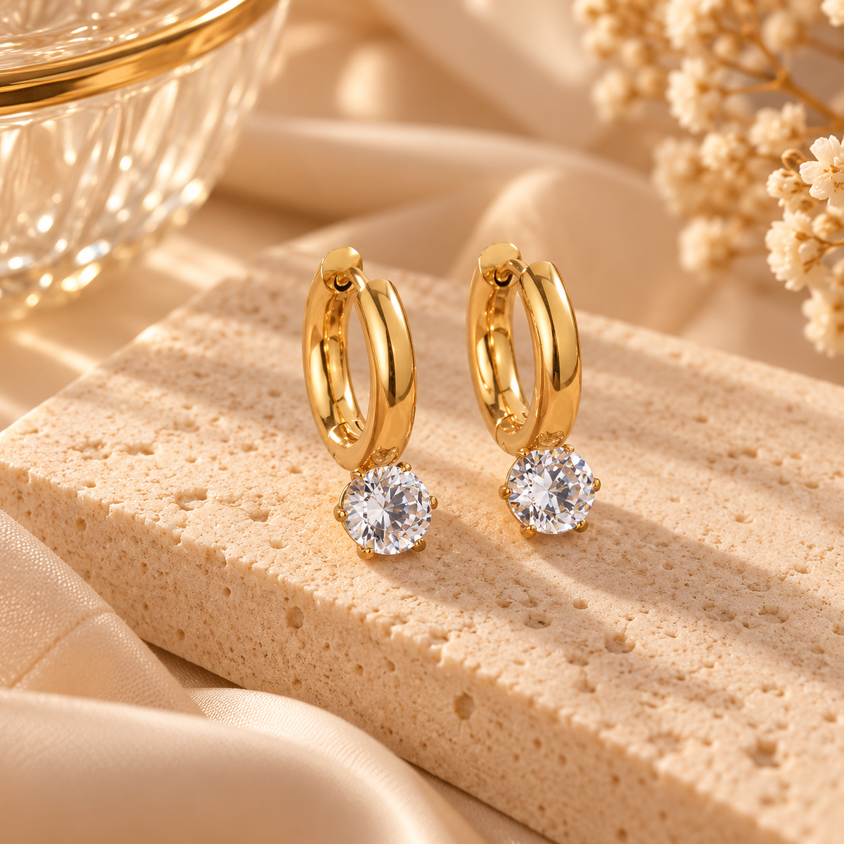Pendientes Céleste Dorados