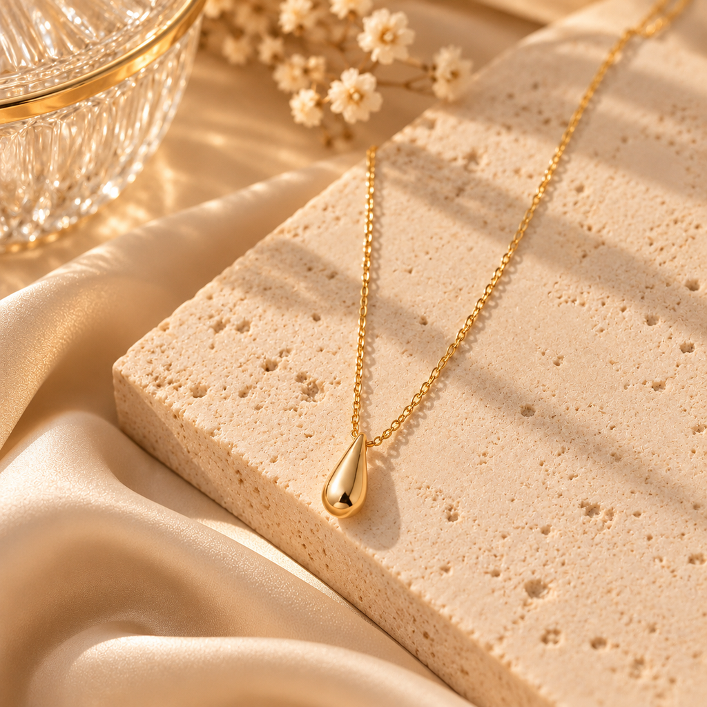 Collar Gota Éclat – Chapado en Oro