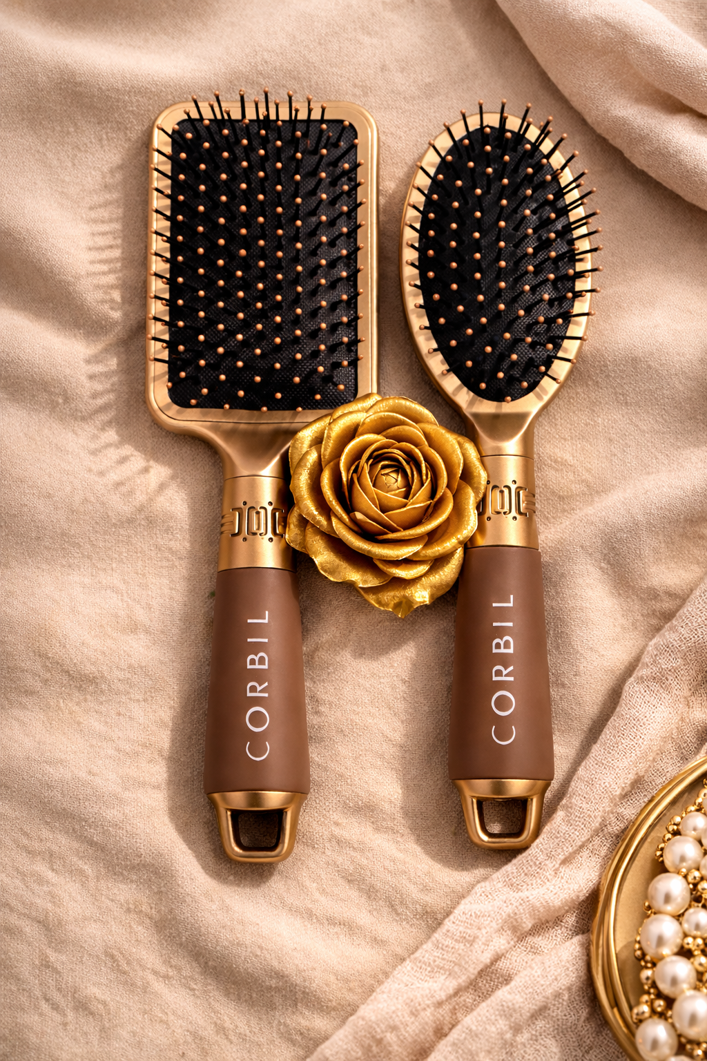 Edición Dual CORBIL – Cepillos Premium Golden Touch