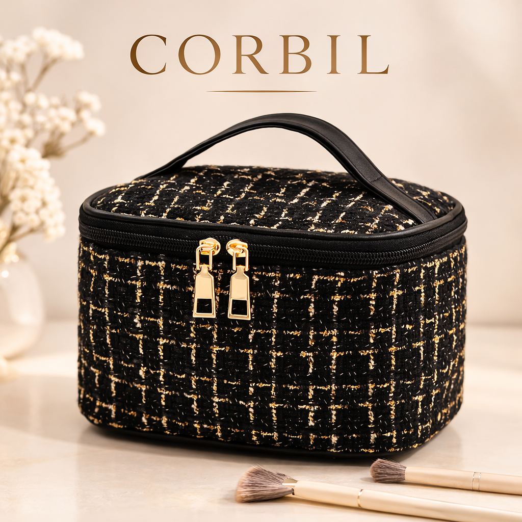 Bolso de Maquillaje CORBIL – Organizador de Belleza para Viaje